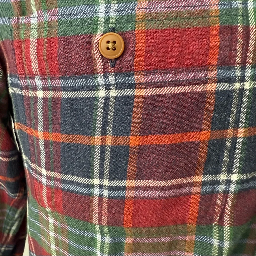 J. Crew Flannel Plaid Cotton Button Up Shirt